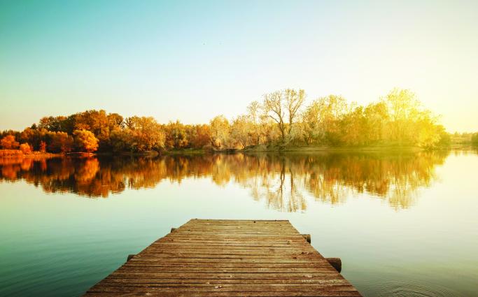 Sunrise over Lake