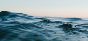 Dark blue ocean waves